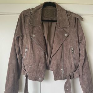 BlankNYC suede moto jacket